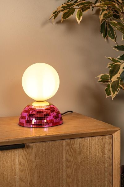 Lucide GLITZER - Table lamp - Ø 14 cm - 1xG9 - Pink